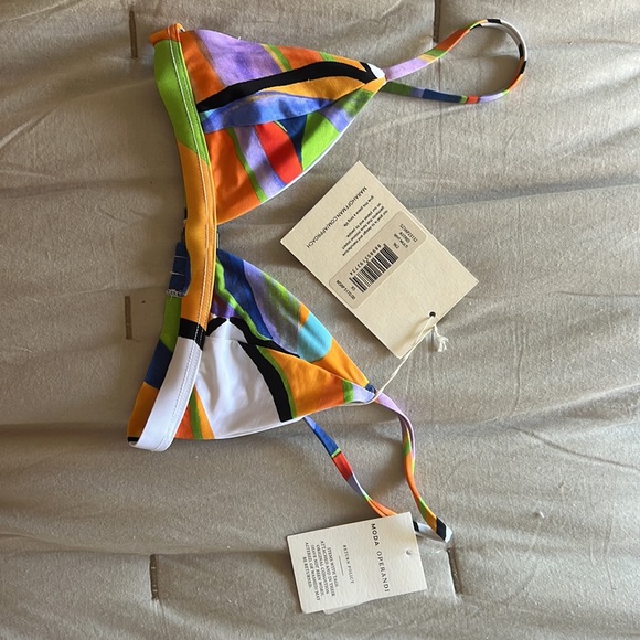 Mara Hoffman Astrid Printed Bikini Top - Picture 7 of 9
